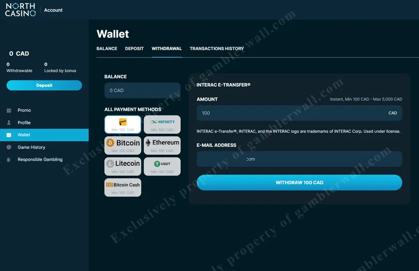 Withdrawal options with fast processing times