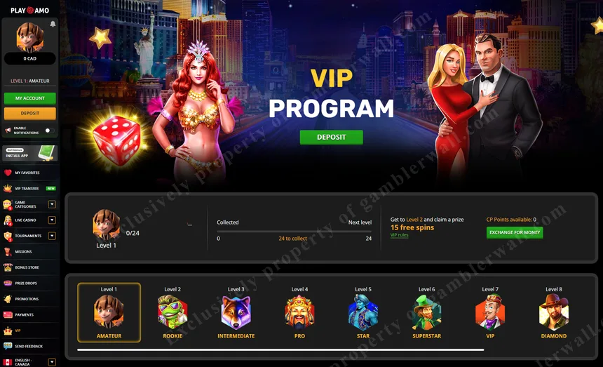 VIP program with Ferrari 488 GTB prize and loyalty rewards