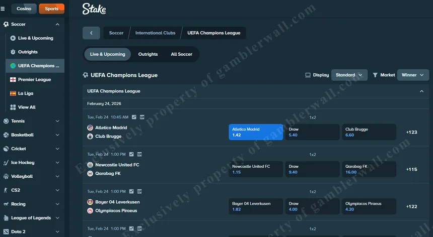 Sports betting — NHL, UFC, F1, and global markets